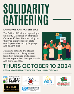 Solidarity Gathering flyer